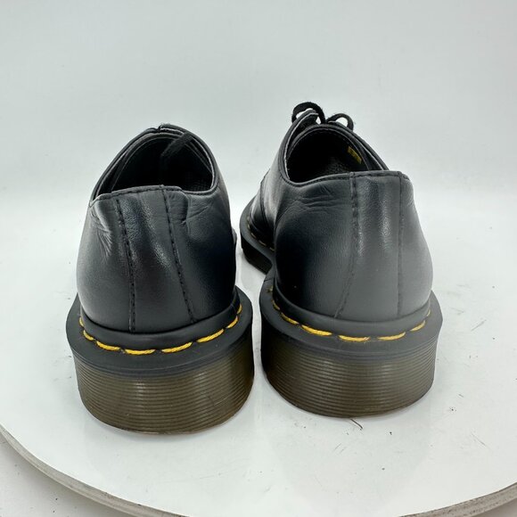 Dr Martens The Original 14046 Women Size 6 Black Leather Low Top Derby Shoes - Picture 5 of 11